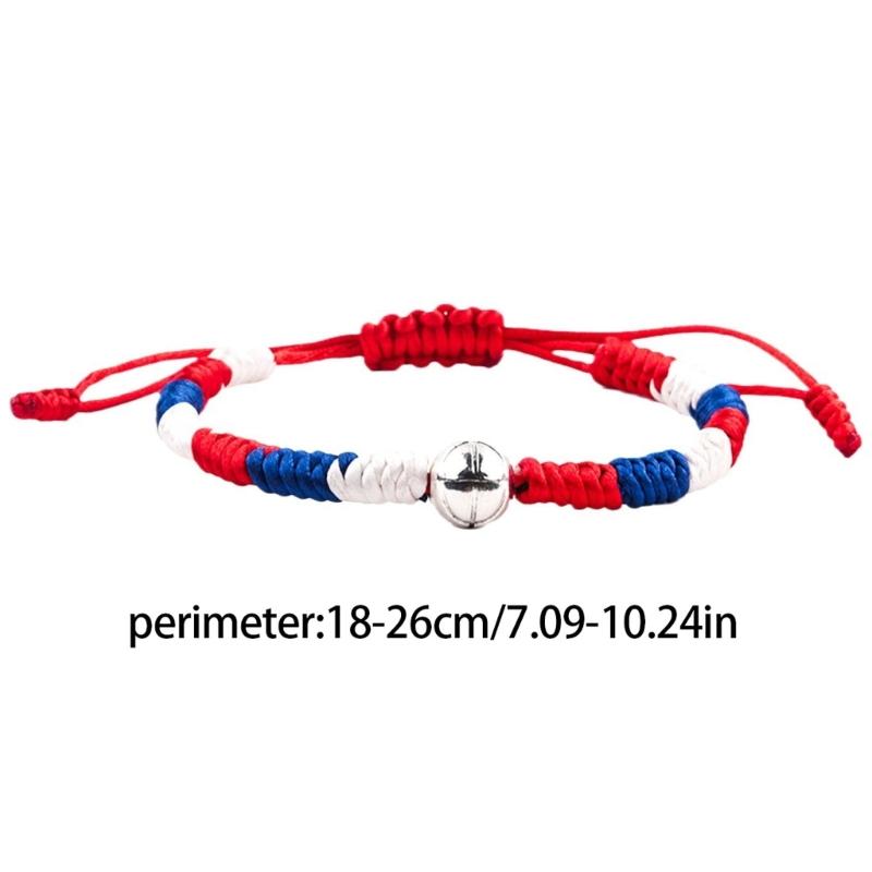 Comfortable Fit Sports Braided Bracelet for Any Occasions Featuring Adjustable Designs Football Tennis Cycling