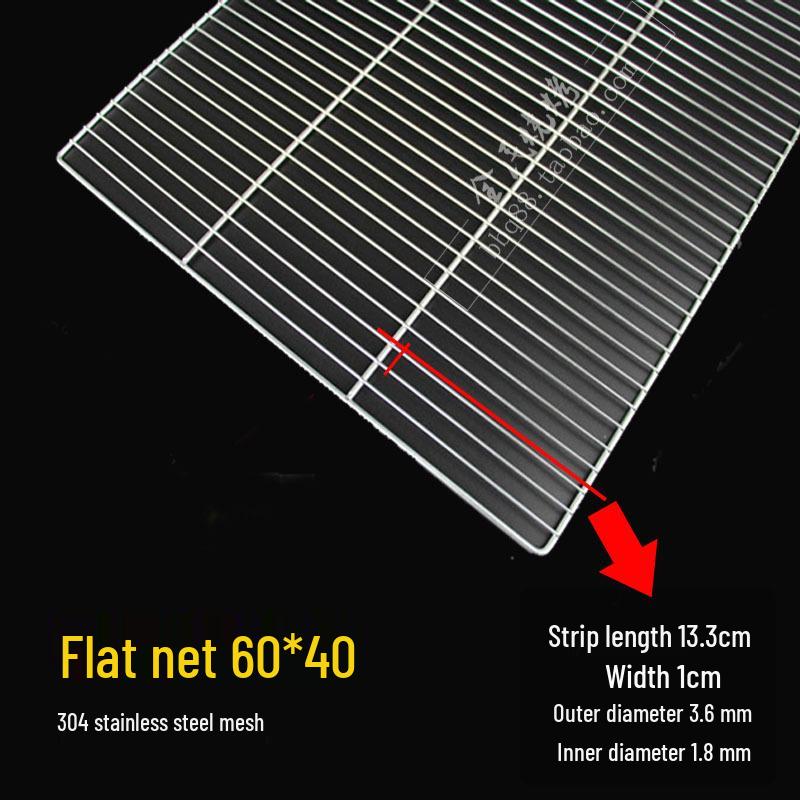 Stainless Steel Rectangular BBQ Grill Rack Mesh
