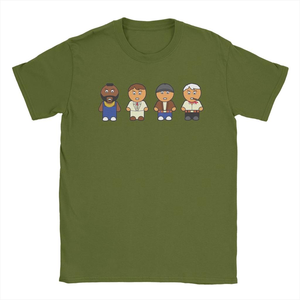 Das A-Team Film T-Shirts für Herren 100% Baumwolle Freizeit T-Shirt Rundhals T-Shirt Kurzarm Tops Party
