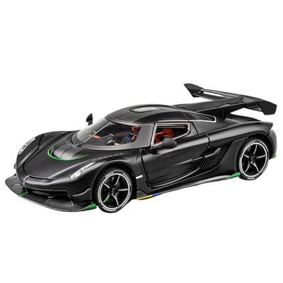 1/24 Koenigsegg JESKO Alloy Super Muscle Car Model Metal Diecast Sound and Light Host DIY Display Decoration Trendy Ornaments Gifts for Children