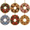 6pcs/set Acrylic Round Board Suncatcher Craft Kit Christmas Decor Craft  Christmas Festival