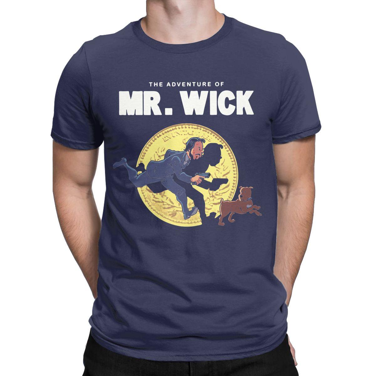 

John Wick The Movies T Shirt Men s Cotton Vintage T-Shirts Crewneck Tees Short Sleeve Clothes New Arrival 4XL