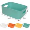 RAIN QUEEN Storage Baskets, Storage Boxes, Trinket Boxes, Polypropylene Cases, Set of 8, Multicolored, Small Item Organizers, Desktop Storage Cases wi