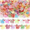 10-100Pcs Glitter Miniature Resin Duck Mini Tiny Ducks For Diy Garden Micro Landscape Aquarium Potted Dollhouse Decoration Decor