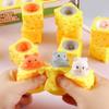 Squeeze Cheese Stress Ball Mouse Shaped Sensory Squeeze Toy For Adults Children Office Home Use Soft Durable TPR Material
