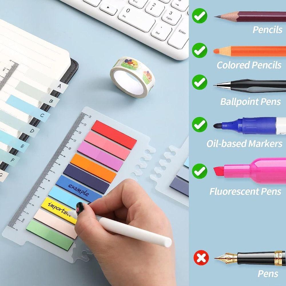 Multi Color Index Tabs Set Self Adhesive Page Marker Tabs Morandi Sticky Notes  Stationary