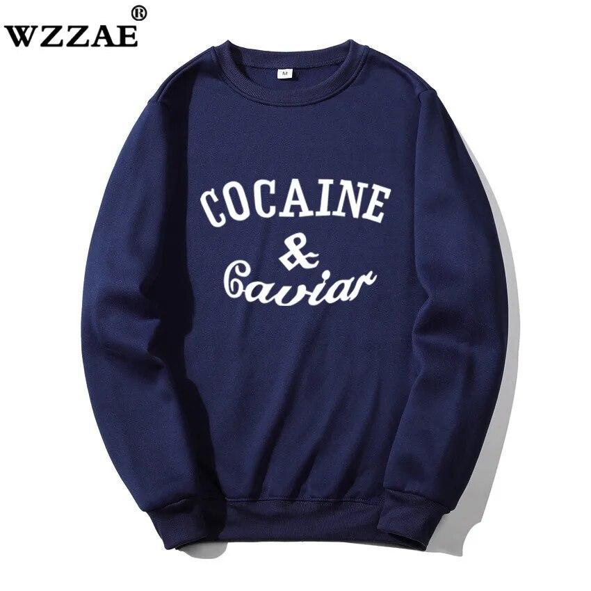 

2023 New Cocaina Caviar Unisex Sweatshirts Letter Sweatshirt Unisexs Hoodies With Hat Hoody Big Pocket Hip Hop Hood Pullover Top Male
