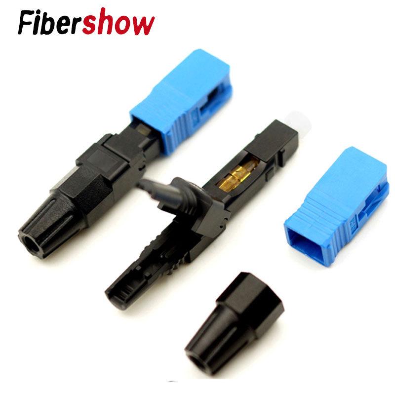 10-Pack FTTH SC Quick Connect Fiber Home Telecom Connectors