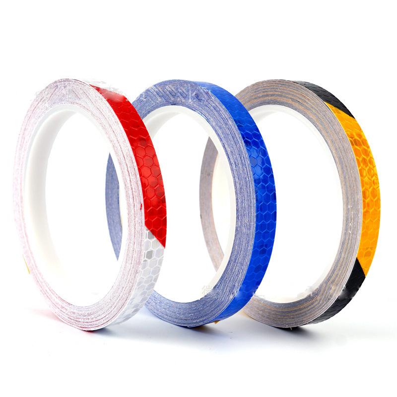 Motorrad Felgenband Reflektierende Radaufkleber Aufkleber Auto Sicherheitswarnaufkleber Motorrad Styling Dekor Zubehör 5 Farben