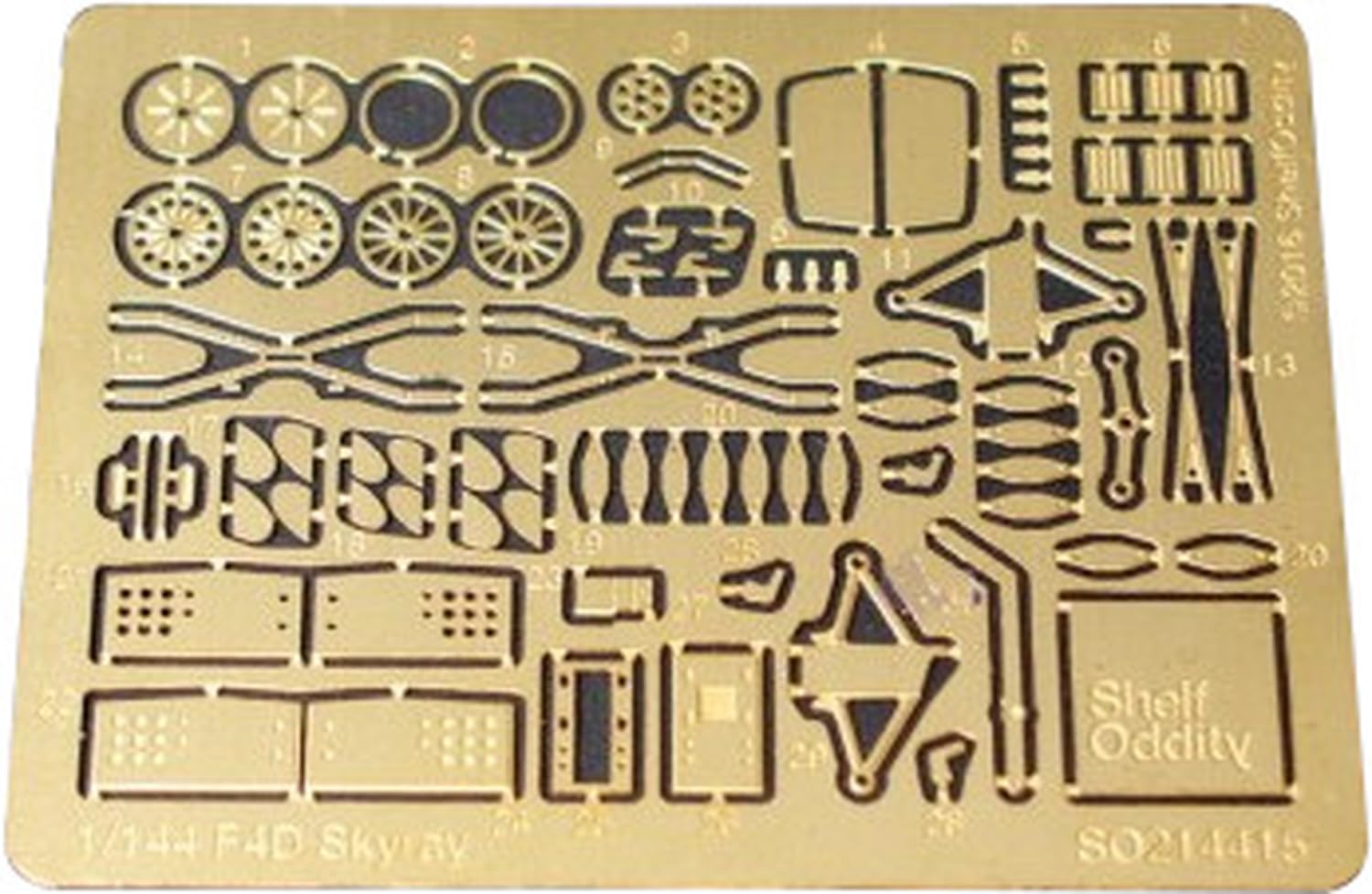 

Shelf Oddity 1/144 Douglas Aircraft F4D Skyray Etching Parts (for Miniwing) Plastic Model Kit Parts PSO2144015