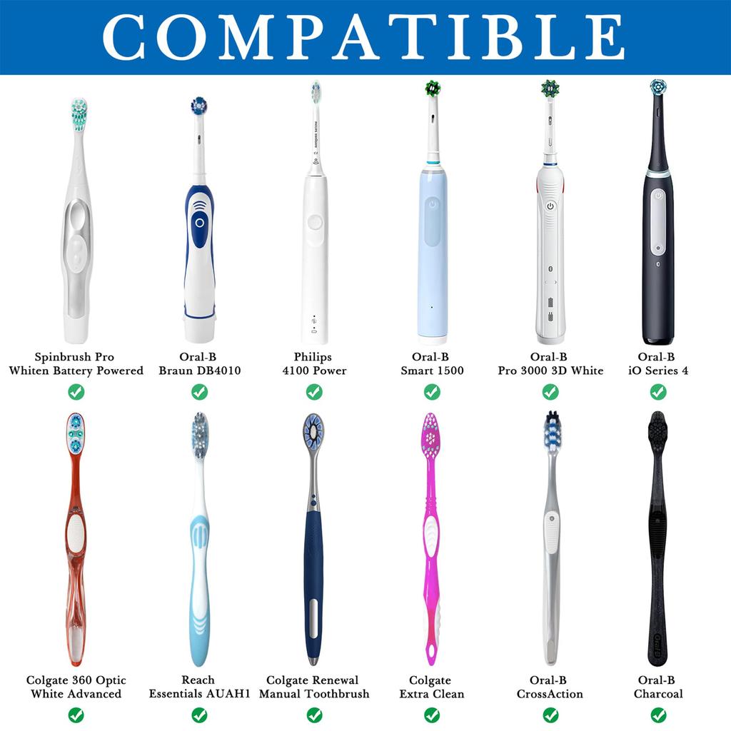 Linkidea Shower Electric Toothbrush Plastic Electric Toothbrush Compatible with iO Series and Philip Sonicare Countertop Stand Holder, Organizer,