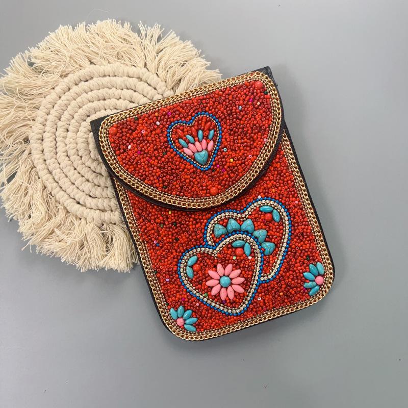 Boho Vintage Veske - Flerroms premium tekstur myk moteriktig allsidig håndlaget dusk risperler