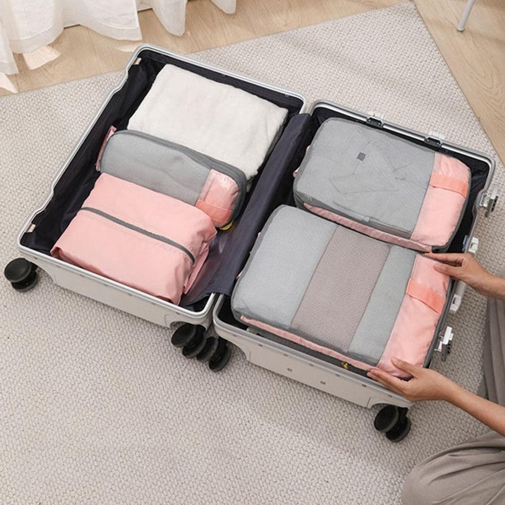 4Pcs/Set Large Capacity Compression Packing Cubes Oxford Fabric Underwear Sorting Bag  Business