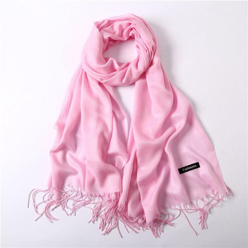 Annual Meeting Cashmere Feel Scarf: Lightweight 100g Solid Color Gift for Men & Women - Autumn/Winter Warm Shawl