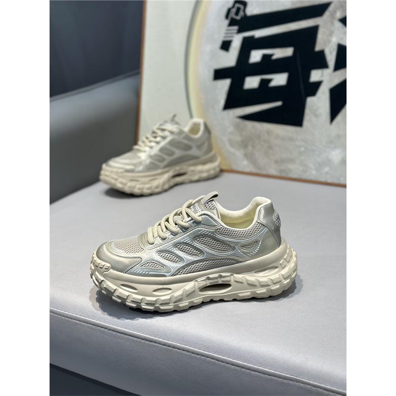 Spring New Low-top Mesh Breathable and Comfortable Casual Thick-soled Lace-up Dad Shoes Ec