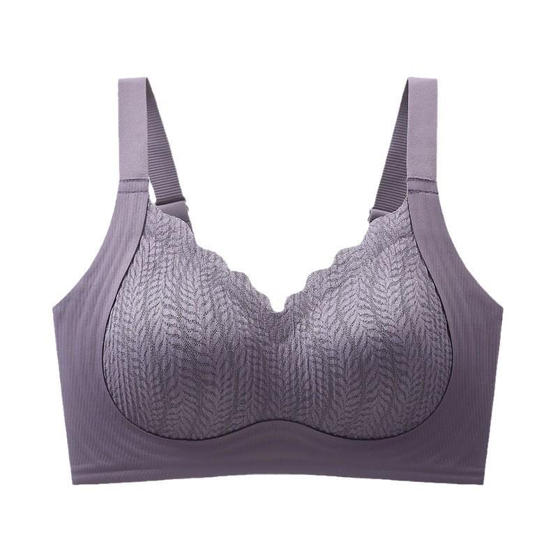 Women's Seamless Push-Up Bra - Anti-Sagging, Wire-Free, Fixed Cup with Side Support