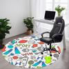 1pc Sports EquipmentChair Carpet for Office, Indoor Non-Slip Washable Polyester Fiber Carpet, Mat For Office, Machine Washable