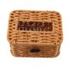 Plastic Napkin Holder Retro Style Carton Container Practical Imitation Rattan Tissue Box  Home