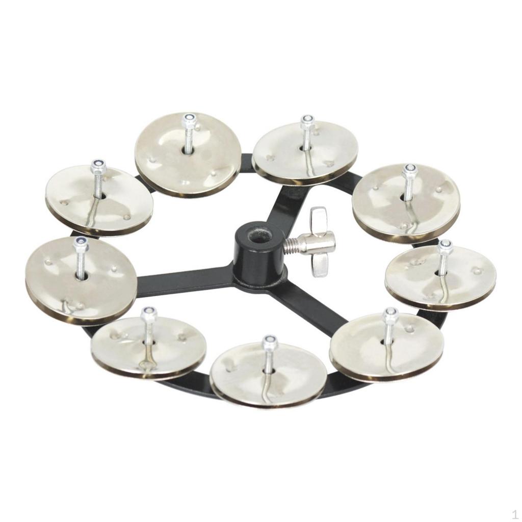 hatHat Bell with Clamp Mount Compact Drum Cymbals Lightweight Percussion Accessory for