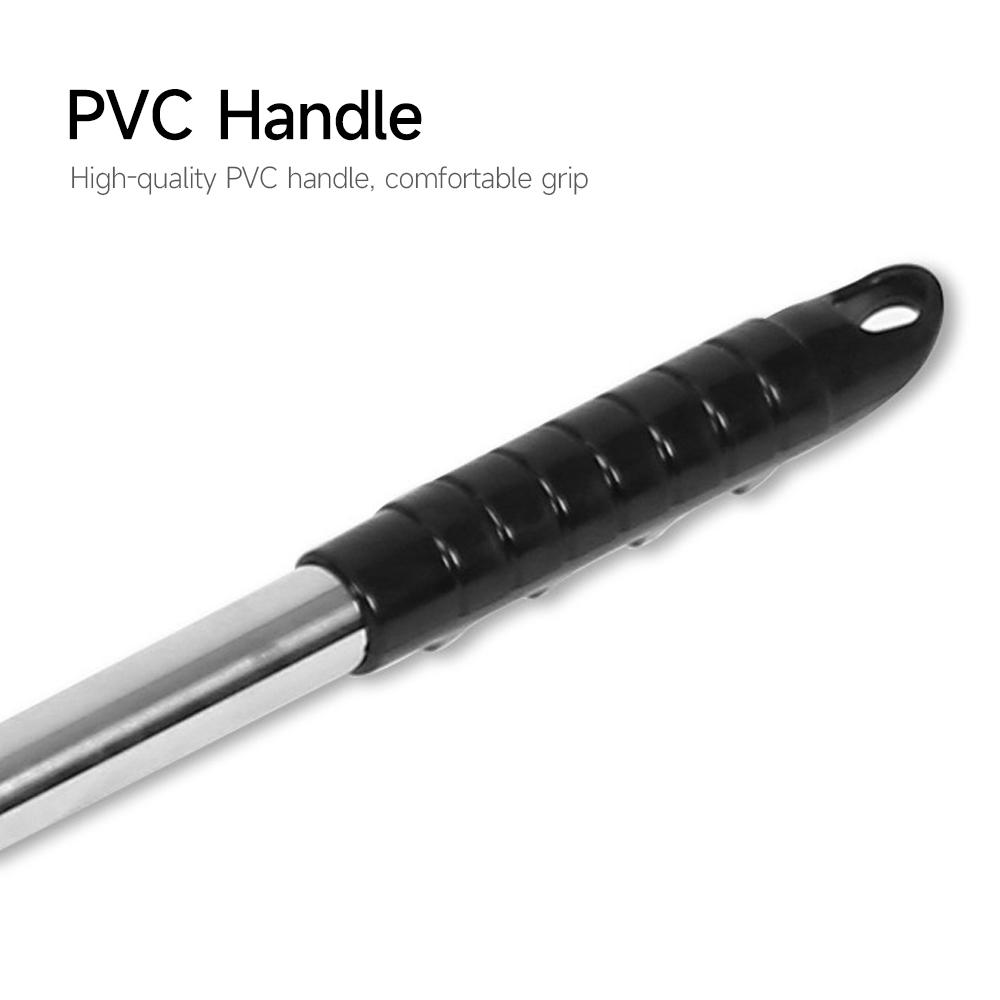 Retractable Stainless Steel Rake 15 Tines Fan-head Garden Leaves Rake Shrub Rake Garden Rake Tool for Flower Beds Lawns Yards