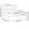 VidaXL Sommier à Lattes de Lit avec Matelas et LED, Lit Rembourré, Lit Double, Lit Adulte de Chambre à Coucher Intérieur, 3135046