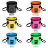 Folding Bucket Portable Outdoor Travel Foldable Water Bucket Bowl Sink Washing Bag Car Wash Bucket Multifunction for Camping