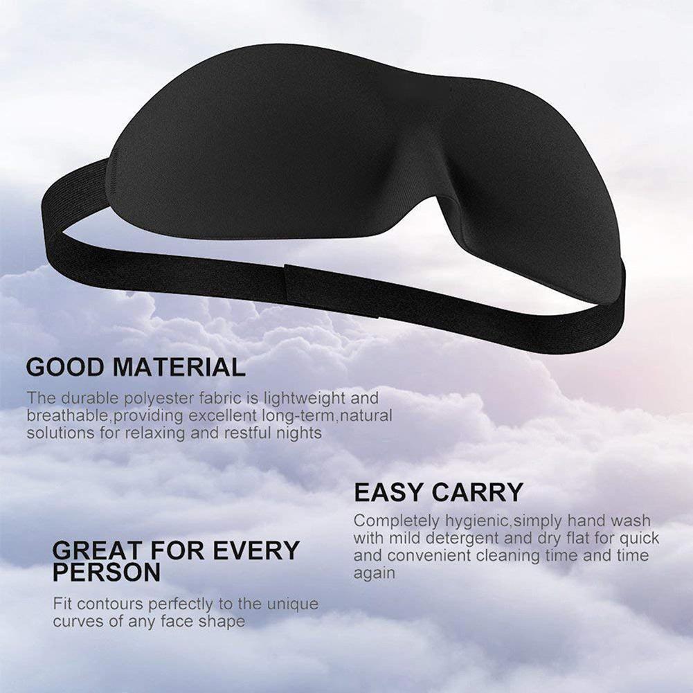 3D Sleep Mask Sleeping Shade Eye Mask Eyeshade Cover Shade Eye Patch Soft Portable Blindfold Eyepatch Eye Patch Travel Eyepatch