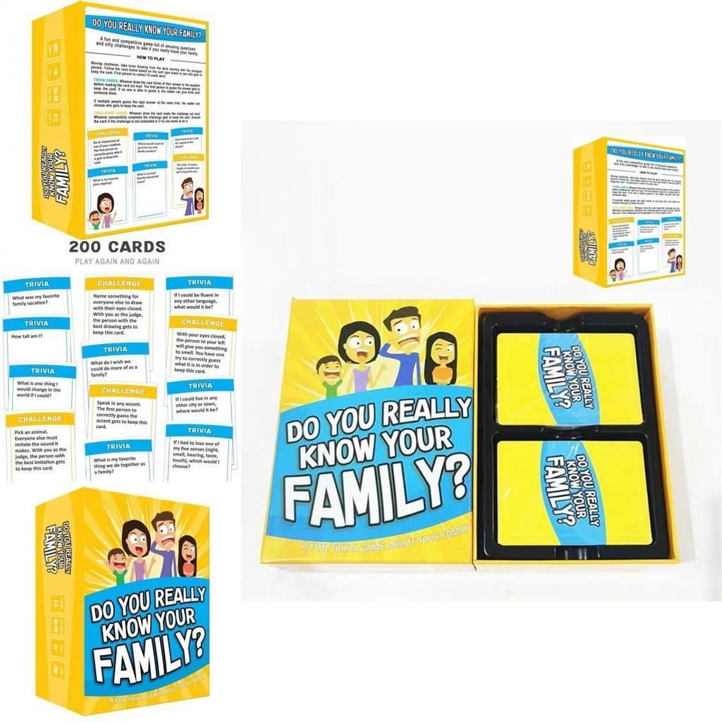 Genuinedo You Really Know Your Family Educational Board Game For All Ages