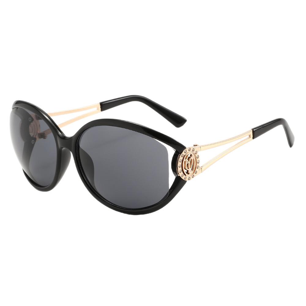Two circles, new large frame fashion sunglasses ins wind outdoor driving UV protection sunglasses T
