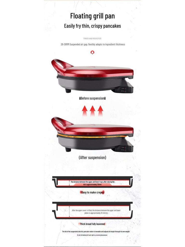 Frigideira e Grelhador Elétrico Dupla Face Profundo com Desligamento Automático