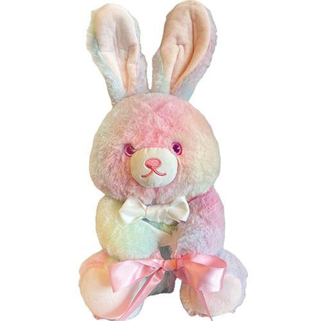Q-FLA Rainbow Rabbit Plush Ornament, Large, Perfect for Gifts and Celebrations, 804069