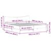 VidaXL Bed Frames Without Mattress White 180x200 Cm Solid Pine Wood, Bed, Bedroom Furniture, Wooden Bed, Bed 3328224
