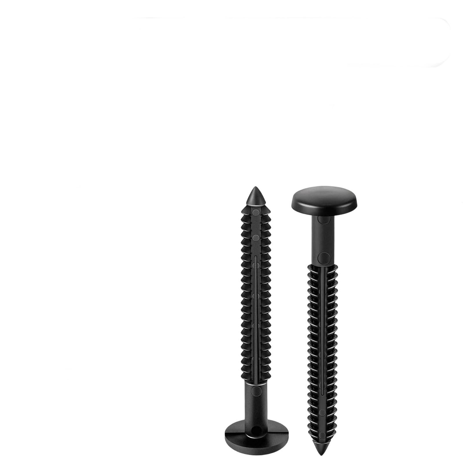 3 Inch Vinyl Shutter Fastener Window Panel Peg Pin Pegs Screws Shutter Spikes Anchor (Black) one size чёрный