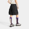 Li Ning CF Comfort Simple Versatile Loose Zipper Solid Color Five-Point Casual Shorts Women Shorts Black AKSV572-4