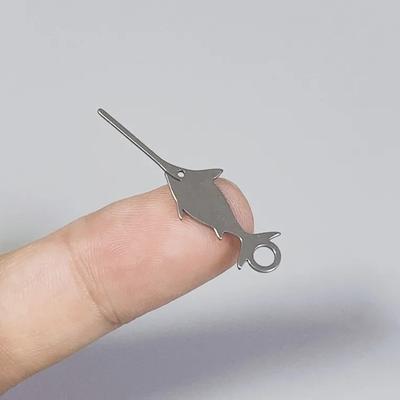 Edelstahl-Nadel in Schwertfischform zum Entfernen des SIM-Kartenfachs auf dem Smartphone, universeller Fingerhut zum Auswerfen des Pins