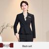 Chic Professional Women's Skirt Suit - Elegant Spring/Autumn Beauty Salon Front Desk Uniform
