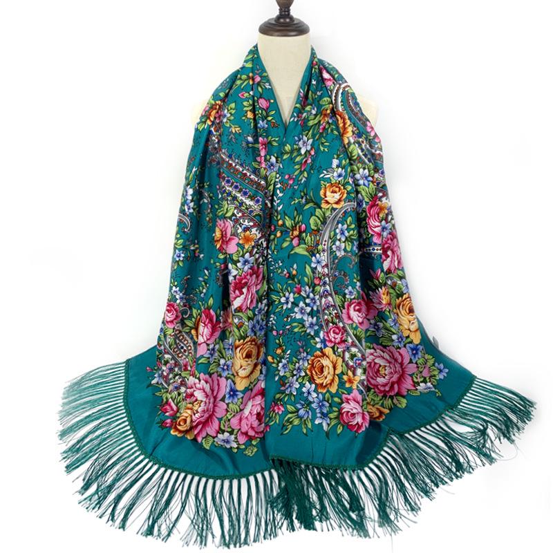 Ethnic Style Women's Shawl - Floral, Autumn/Winter Qipao Scarf, Sun Protection