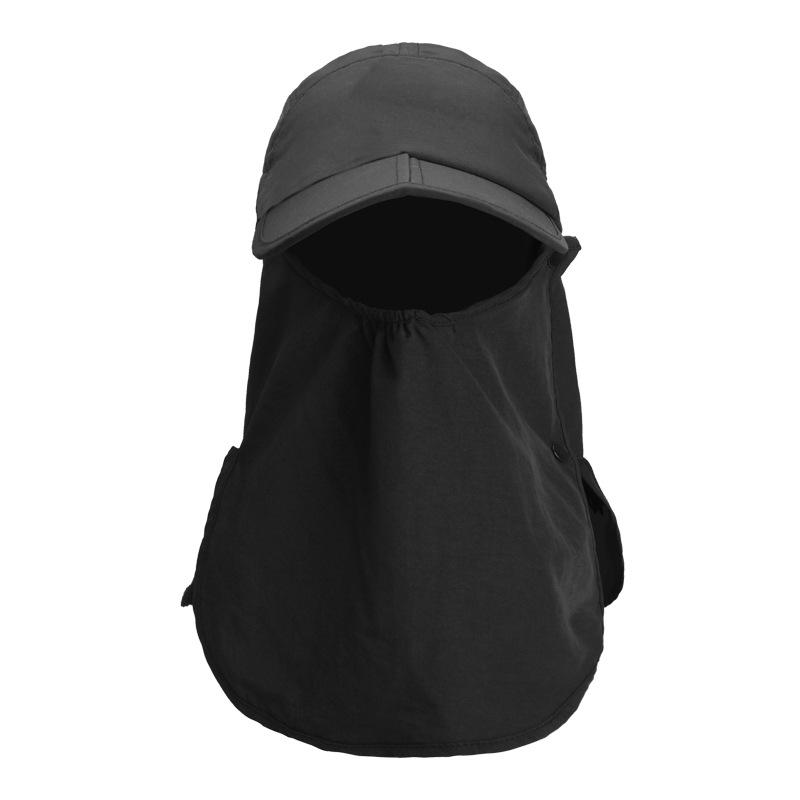 Cycling Cap Summer Men's and Women's Outdoor Protective Cover, Face Protection, UV Protection, Neck Protection, Removable Mask, Peaked Cap.