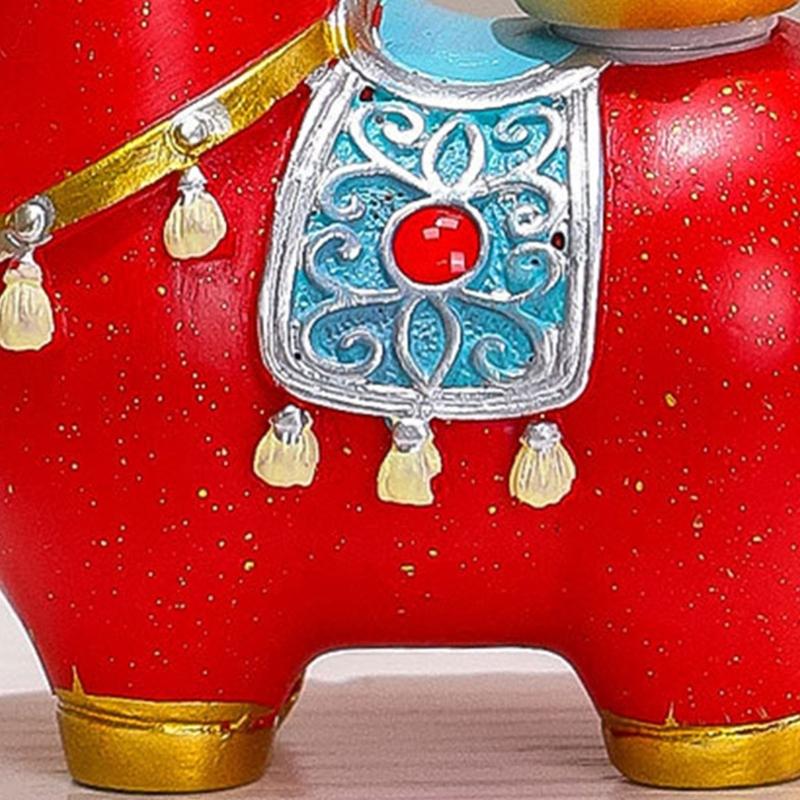 Year Of Horse Resins Sculpture New Year Decorative Figurine Symbolizing Fortunes Prosperity For Gifting Or Shelf Table
