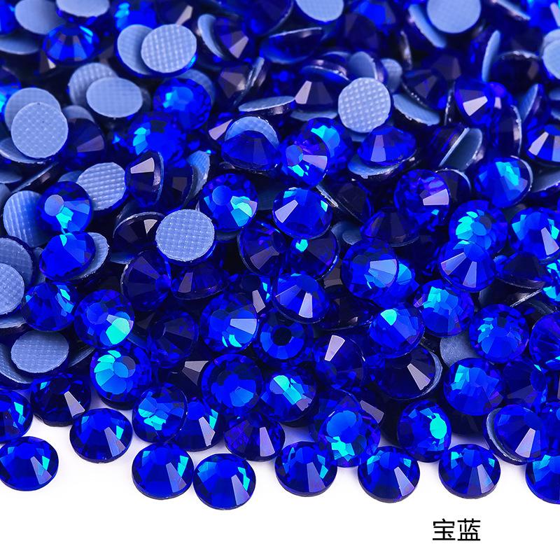 Imitation Austrian Hot Diamond Manicure Glass Flat Bottom Drill Adhesive Rhinestone Diy Clothing Accessories Hot Melt Adhesive Bottom Drill