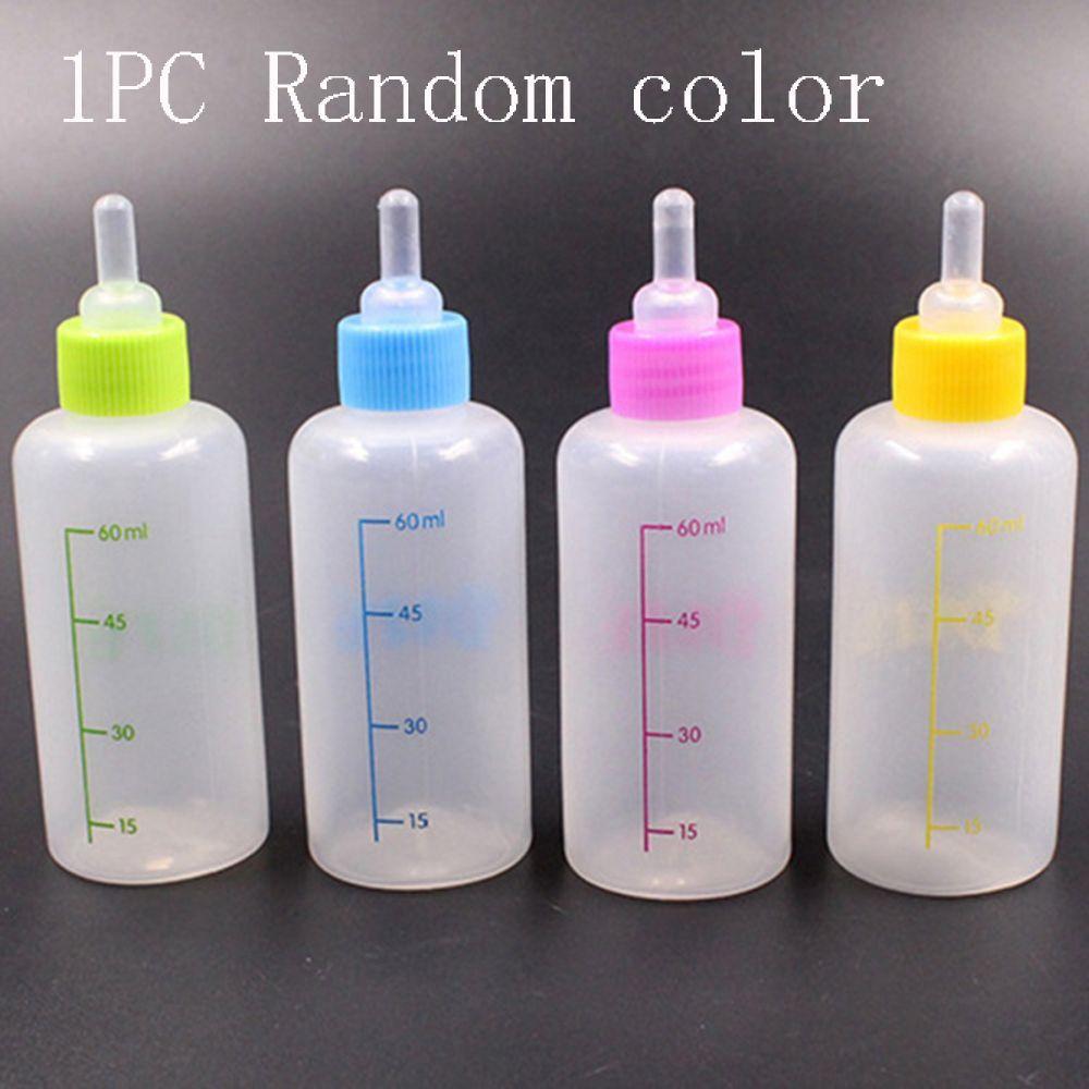 Dog 60ml Kitten Feeding Bottle Pet Supplies Nursing Bottle Nipple with Cleaning Brush Kit