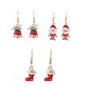European & American Christmas Earrings: Santa Claus, Hat, Reindeer, Bells - Festive Ornaments for Women