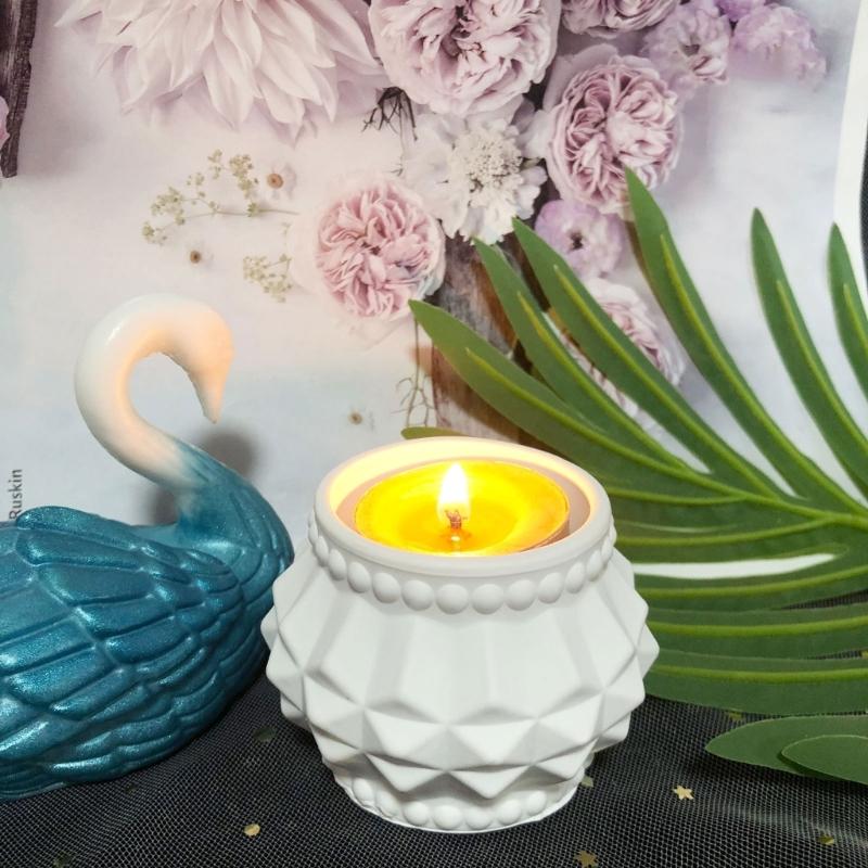 Resin Epoxy Candlestick Silicone Mold Candle Base Mould Candle Holders Casting Molds DIY Ornaments Tabletop Decoration