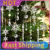 10 Pcs Acrylic Crystal Hanging Set with Strings Hanging Clear Acrylic Crystal Pendants for Xmas Tree Party Indoor Decor