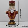 Christmas Nutcracker Figurine Photo Props Standing Traditional Resin Nutcrackers for