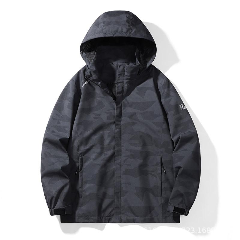 Camouflage Jacket New Outdoor Single Layer Thin Mountaineering Jacket Windproof Breathable Men's Windbreaker Autumn Jacket