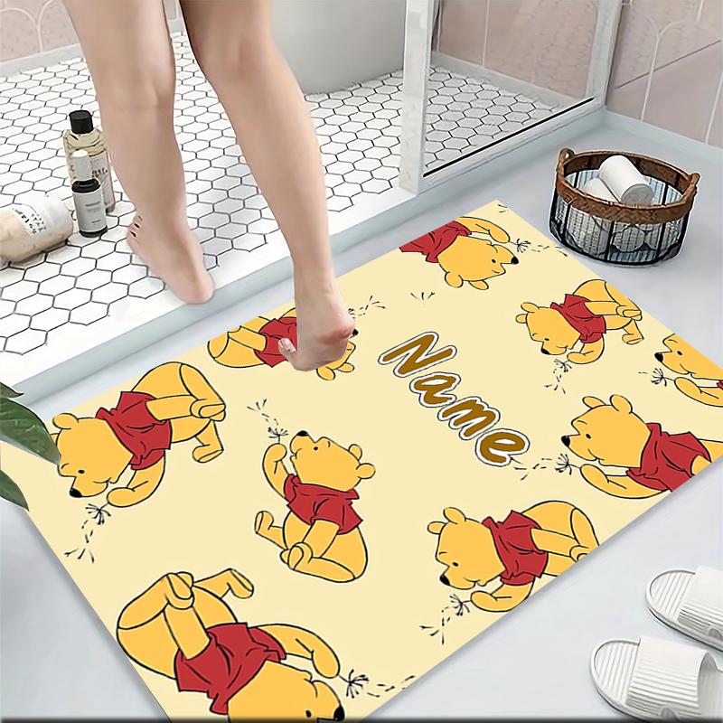 Custom Name "Pooh Tiger Adventure" Carpet Rug Customizable Soft Washable Anti-Slip Home Living Room Sofa Mats Personalized Rug. 0909398