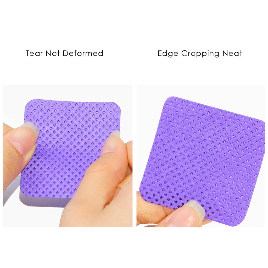 300pcs/Pack Nail Polish Remover Napkin Colorful Cotton Wipes Paper Pads UV Gel Dust Cleaner Cleaning For Manicure Tool