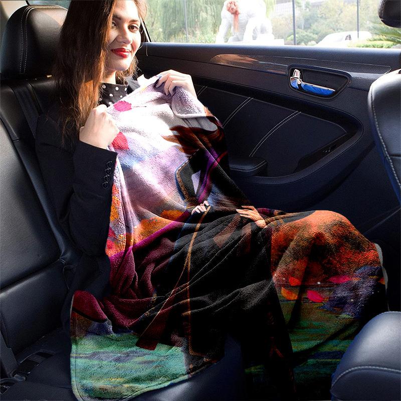 1pc, Anna's Adventure: Cozy Home Decor Blanket Perfect for Couch, Bed, Travel, Camping, Car, Beach, Office Nap Soft Throw Gift