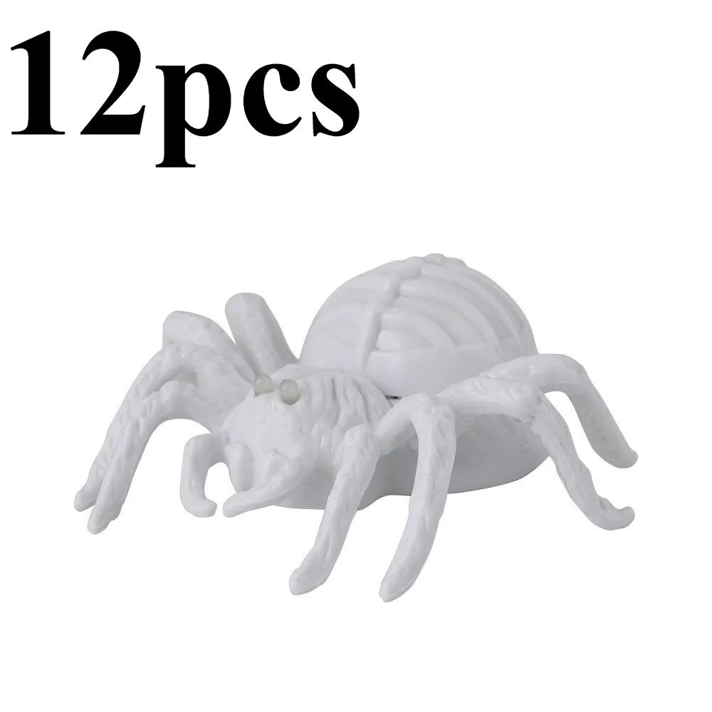 Halloween Light-up Spider Figurine Realistic Spider Animal Figure with LED Light for Halloween Indoor Outdoor Home Party Decor